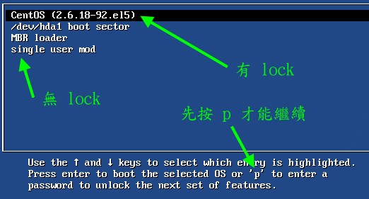 grub 加密的示意圖 grub 加密的示意圖