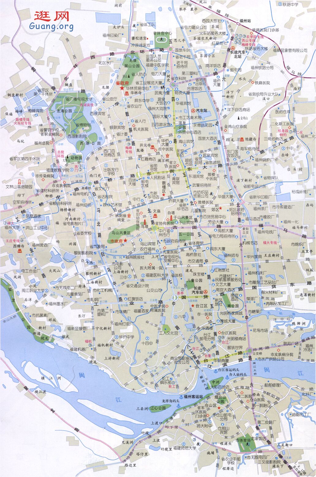 fuzhou福州地图