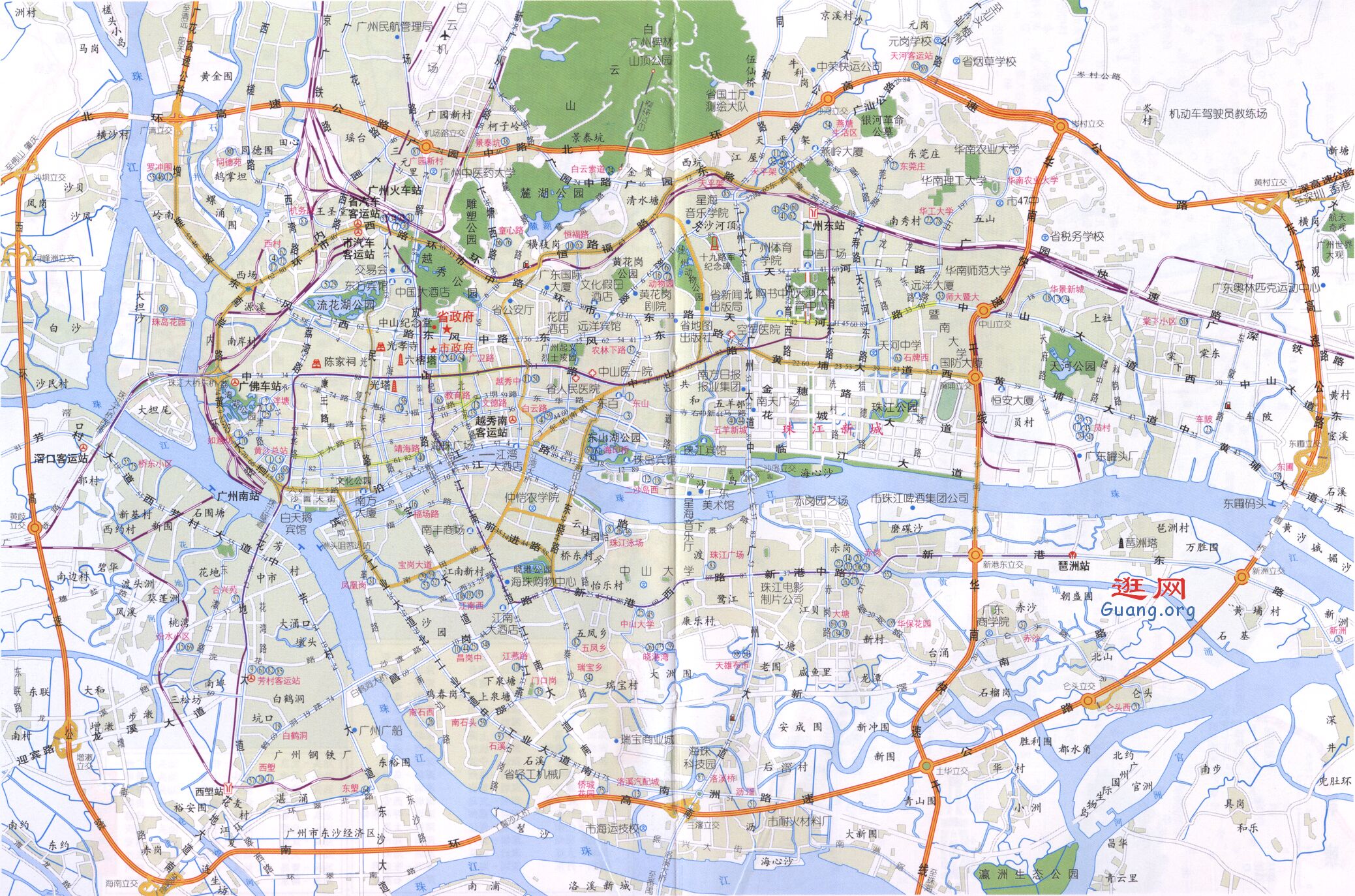 㶫·ͼ_ݸͼ ݵͼȫͼͼ guangzhou