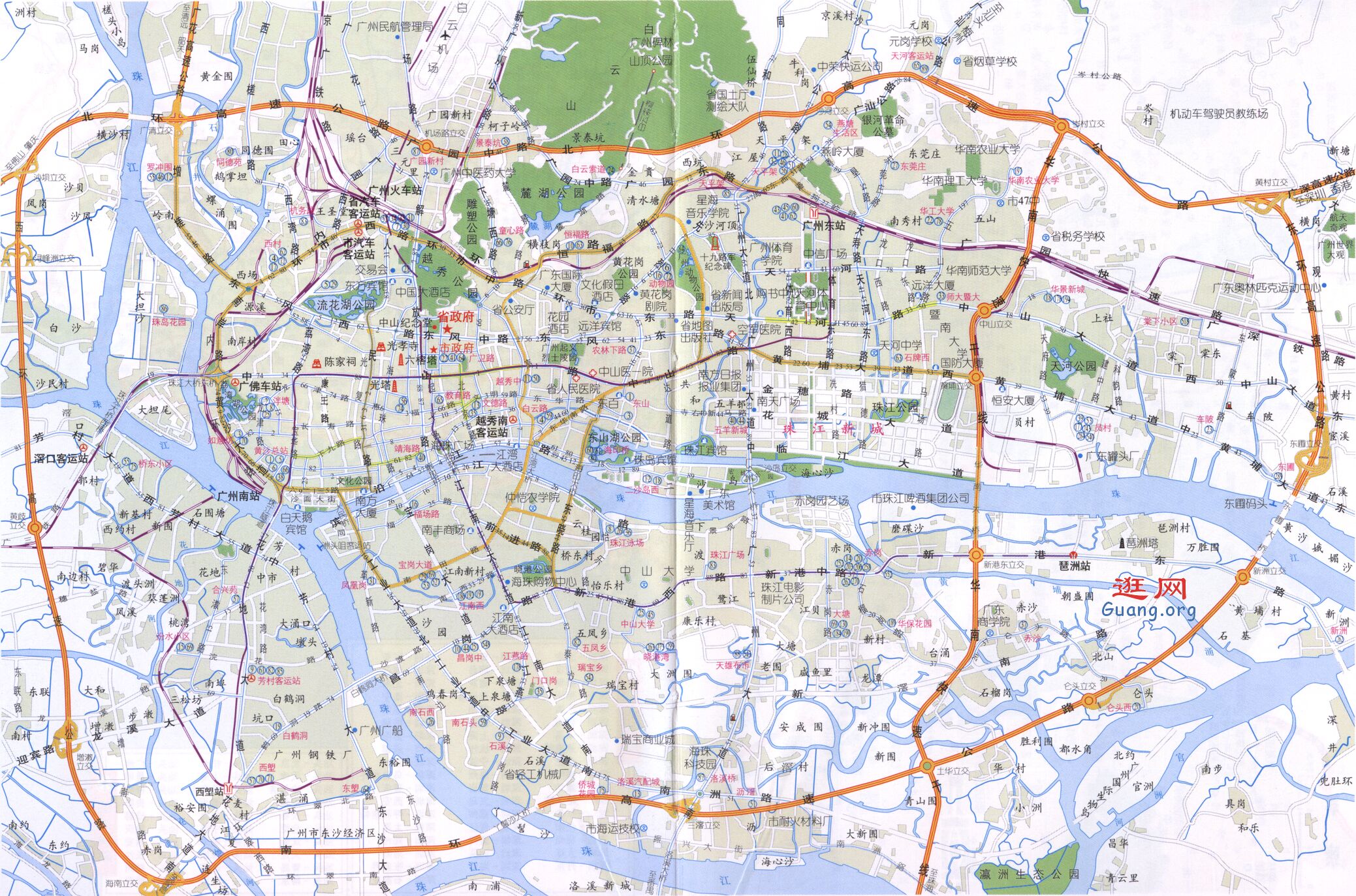 广州番禺区地图高清版大图 - 城市吧旅游地图 广州番禺到昆山太仓