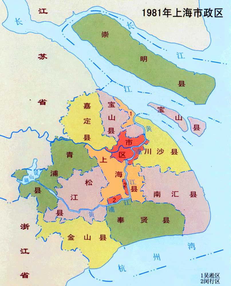 上海历史地图\/上海历代地图-上海市当代地图